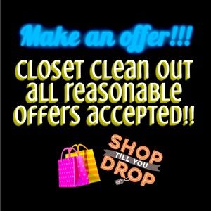 Closet Clean Out Sale!!!
